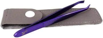 Or Bleu Electroplated Square Tip Tweezers - 0