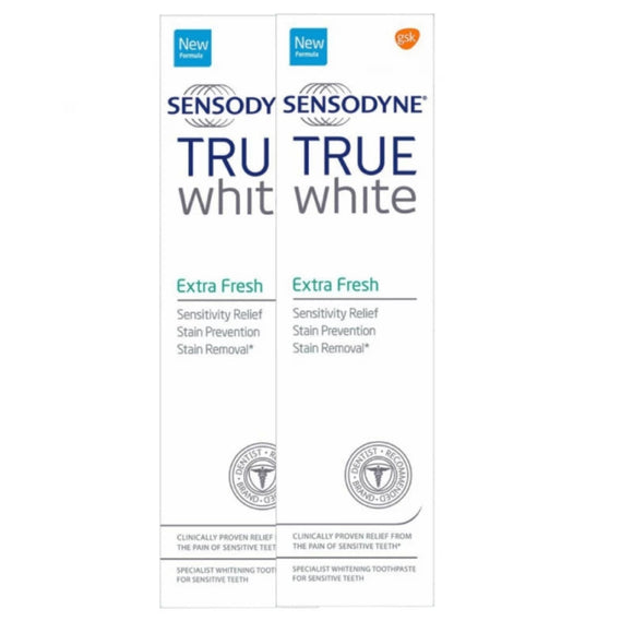 Sensodyne Toothpaste True White Extra Fresh 1 + 1 - 75 ml
