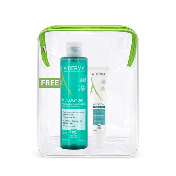 A-Derma Buy one Biology AC Perfect Anti-blemish fluid and Get A FREE 200ml Biology AC Purfifying foaming gel
