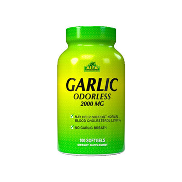 Alfa Vitamins Garlic Odorless 2000Mg - 100 Softgels