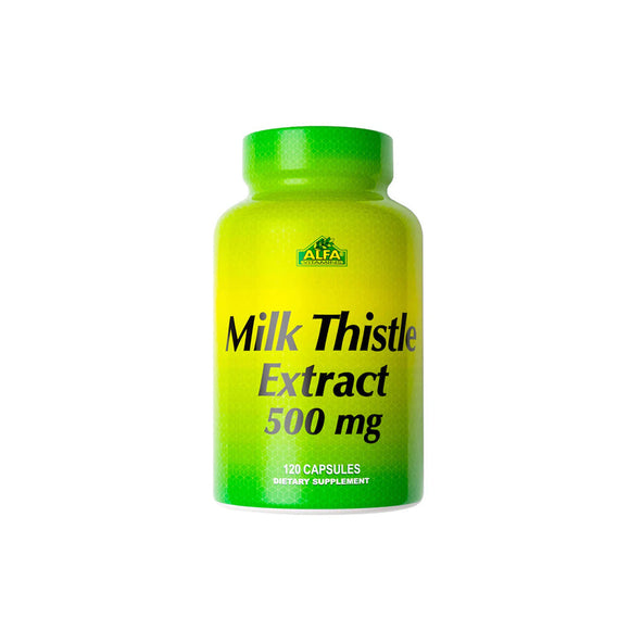 Alfa Vitamins Milk Thistle 500mg- 120 Capsules