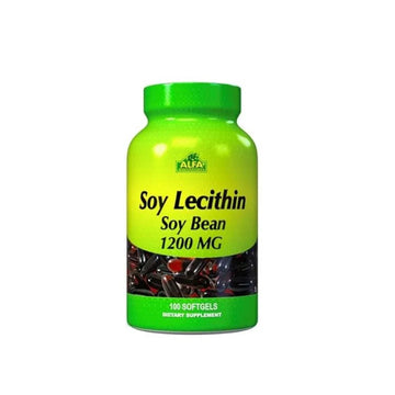 Alfa Vitamins Soy Lecithin 1200mg - 100 Softgels