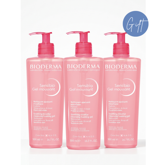 Bioderma Sensibio Gel 500 ml Buy 2 Get 1