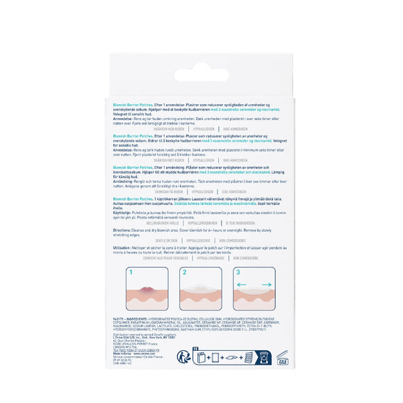 Cerave Blemish Barrier Patches With 3 Essential Ceramides and Niacinamide - 22pcs