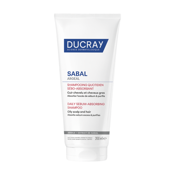 Ducray Sabal Argeal Daily Sebum-absorbing Shampoo For Oily Hair 200ml I Controls Excess Oil And Gives Hair Volume