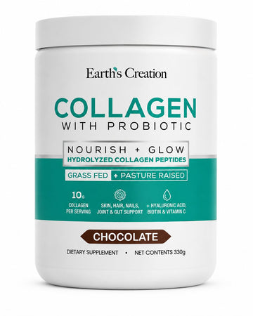 Earth's Creation Chocolate Collagen With Probiotics - 330 g