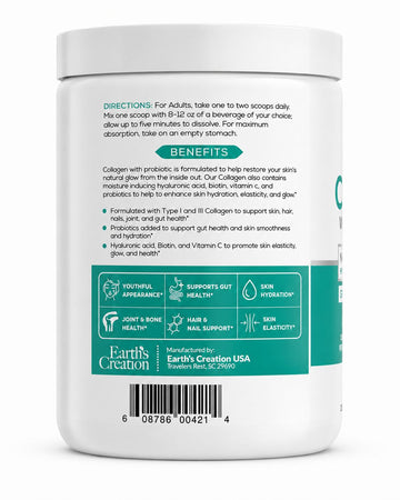 Earth's Creation Chocolate Collagen With Probiotics - 330 g - 0