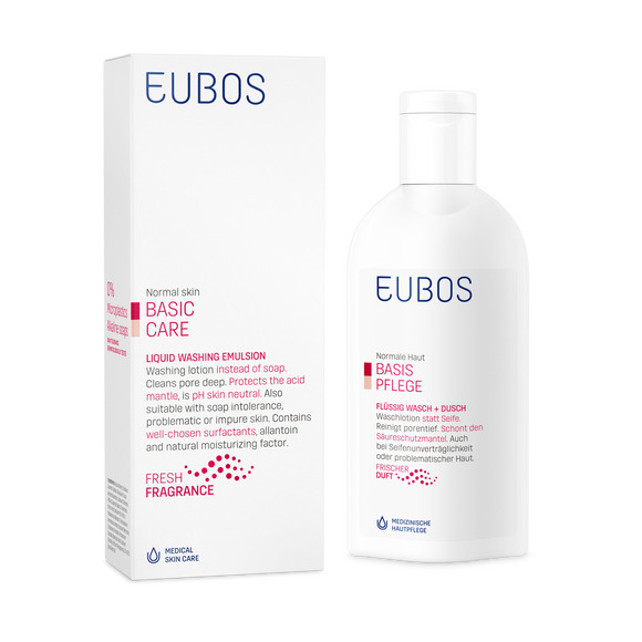 Eubos Basic Care Liquid Washing Emulsion Red - 200 ml