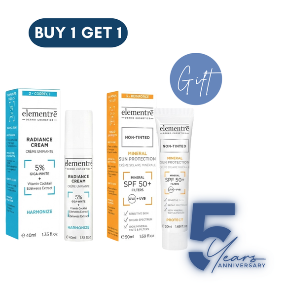 Elementre Radiance Cream With A Free Non-Mineral Sunscreen