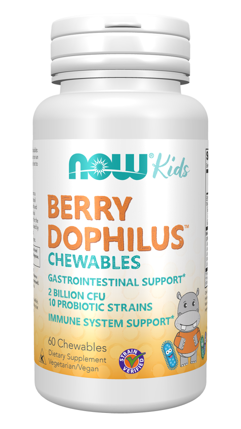 NOW Berrydophilus - 60 Chewables