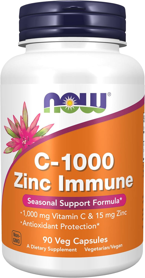 NOW C-1000 Zinc Immune - 90 Softgels