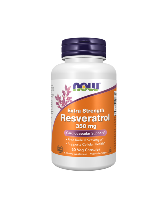NOW Extra Strength Resveratrol 350 mg - 60 Capsules