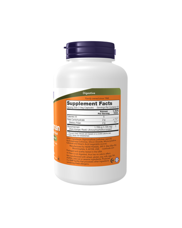 NOW Glucomannan 575 mg - from Konjac Root - 180 Capsules - 0