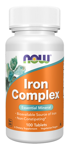 NOW Iron Complex - 100 Tablets