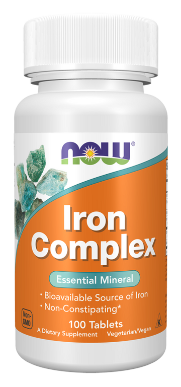 NOW Iron Complex - 100 Tablets