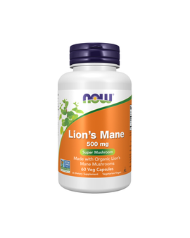 NOW Lion's Mane 500 mg - 60 Capsules