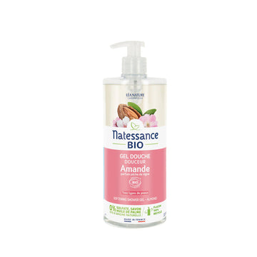 Natessance Almond Shower Gel With Vine Peach Scent - 1L