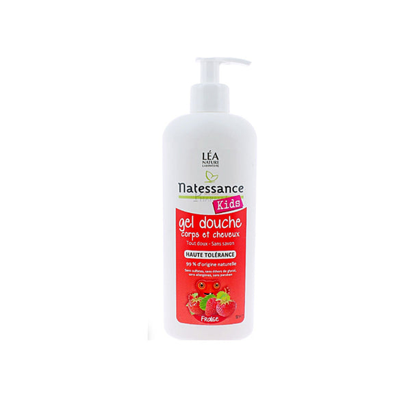 Natessance Kids Hair & Body Shower Gel Strawberry - 500 ml
