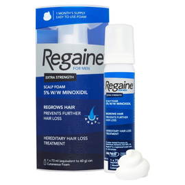 Regaine For Men Extra Strength Scalp Foam For Hair Regrowth - 73 ml