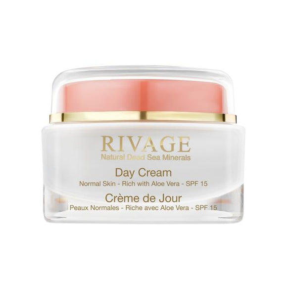 Rivage Day Cream for Normal Skin Rich with Aloe Vera - SPF 15 - 50 ml