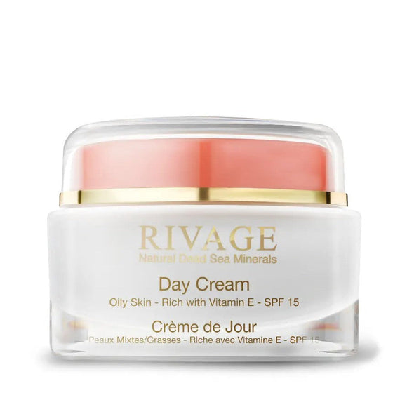 Rivage Day Cream with Vitamin E for Oily Skin - SPF 15 - 50 ml