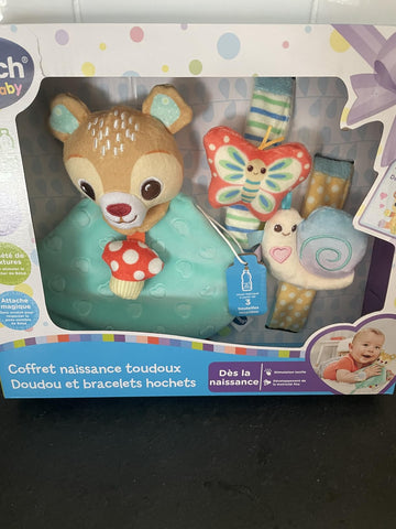 Vtech Toudoux Newborn Teddy Bear and Hand Rattle Bracelet - 0