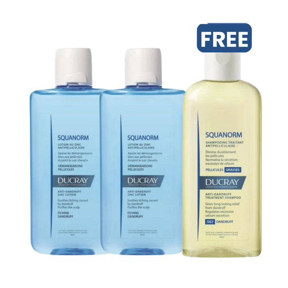 Ducray Squanorm Lotion Buy 2 Get Shampoo For Free