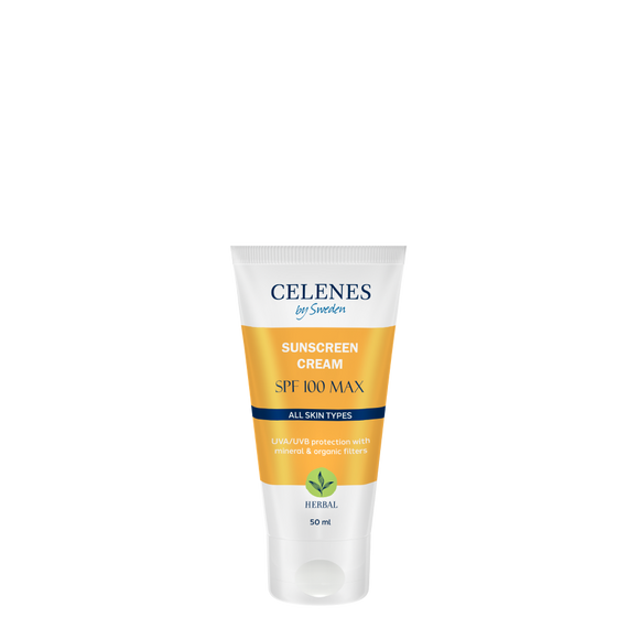 Celenes Herbal Full Protection & Natural Sunscreen Cream SPF 100 Max- 50 ml