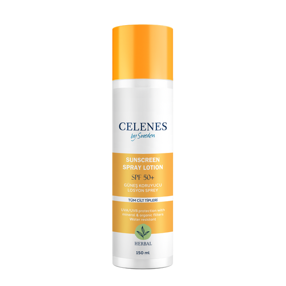 Celenes Herbal Full Protection & Natural Sunscreen Spray Lotion SPF 50+ - 150 ml