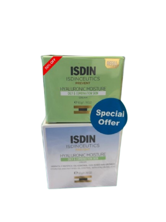 ISDIN Hyaluron Moisture Oily With Refill Bundle