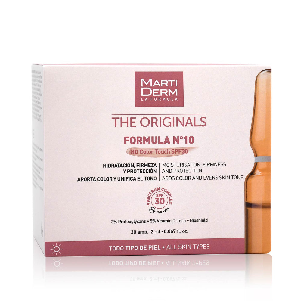 Martiderm The Originals Formula Nº10 HD Color Touch SPF30 - 10 Ampoules