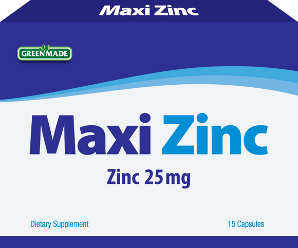 Green Made Maxi Zinc 25 mg - 15 Capsules