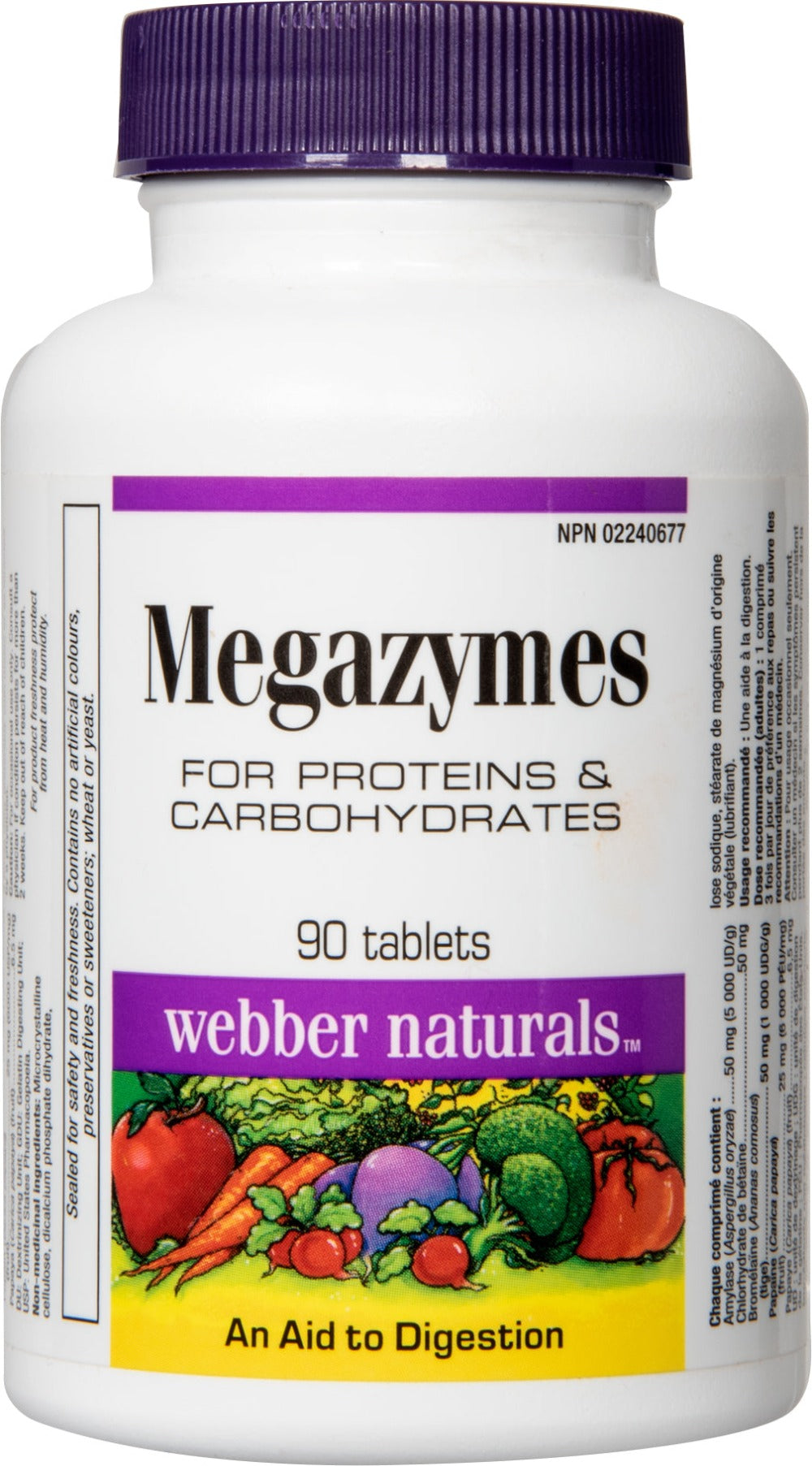 Webber Naturals® Megazymes - 90 Tablets