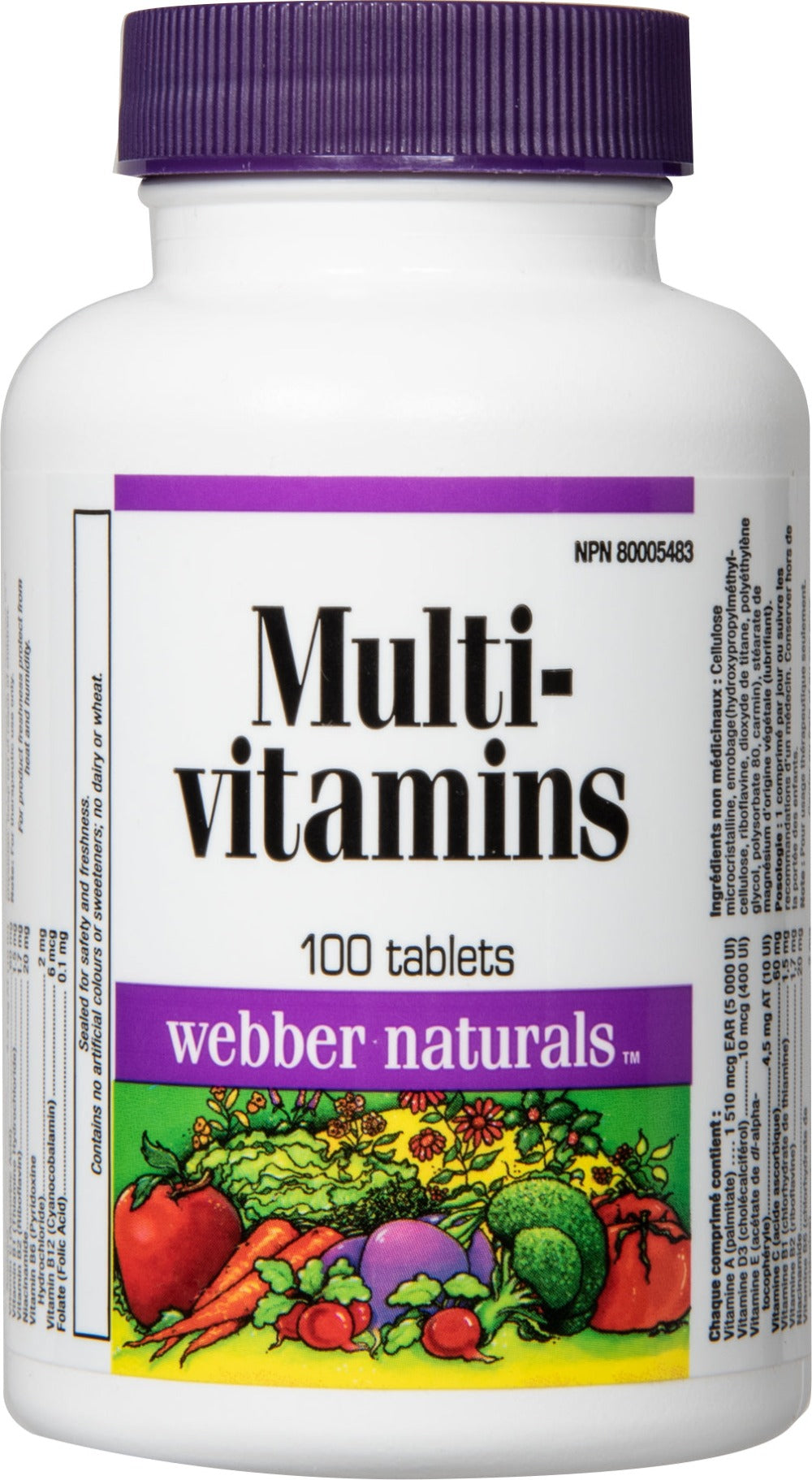 Webber Naturals® Multi-vitamins - 100 Tablets