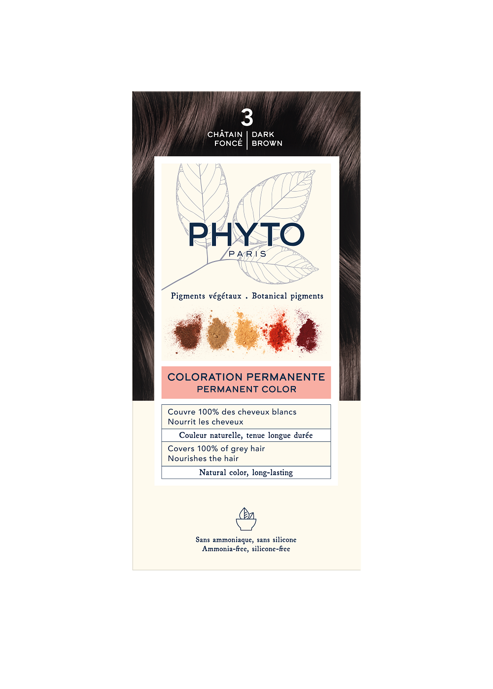 New Phytocolor 3 Dark Brown