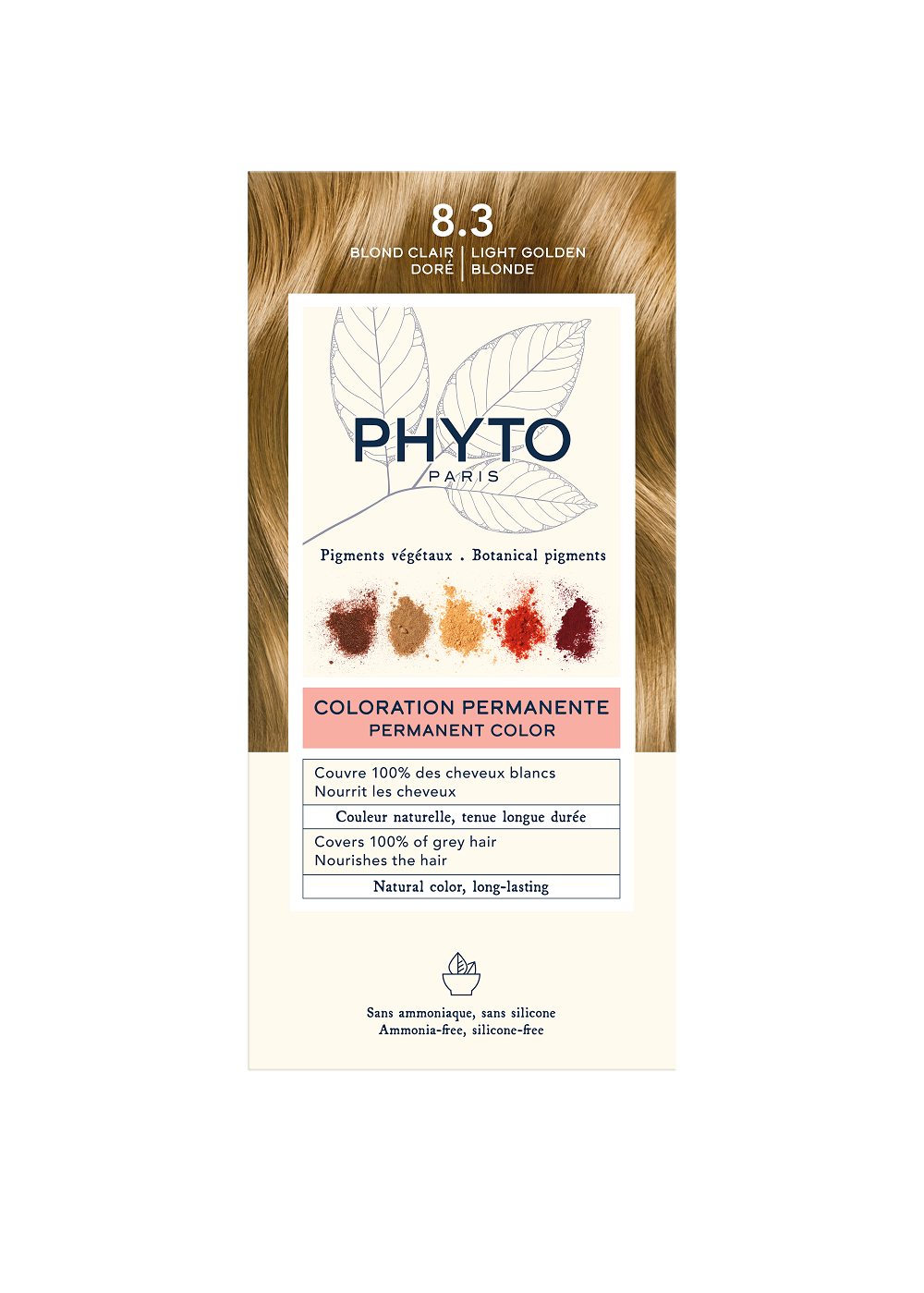 New Phytocolor 8.3 Light Golden Blonde
