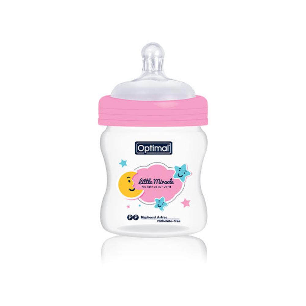 Buy pink Optimal Extra Wide Neck Feeding Bottle