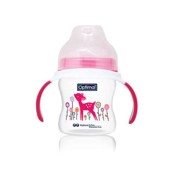 Optimal Extra Wide Neck Feeding Bottle With Handle - 150 ml