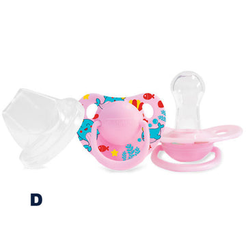 Optimal Round Nipple Silicone Pacifier - 6+ - 0
