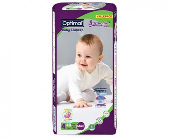 OPTIMAL Baby Diaper (4) Maxi (7-18Kg) - 40 Pcs