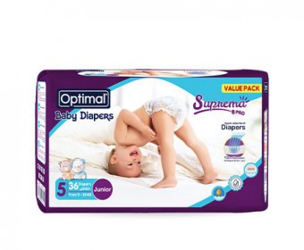 OPTIMAL Baby Diaper (5) Junior (11-25Kg) - 36 Pcs