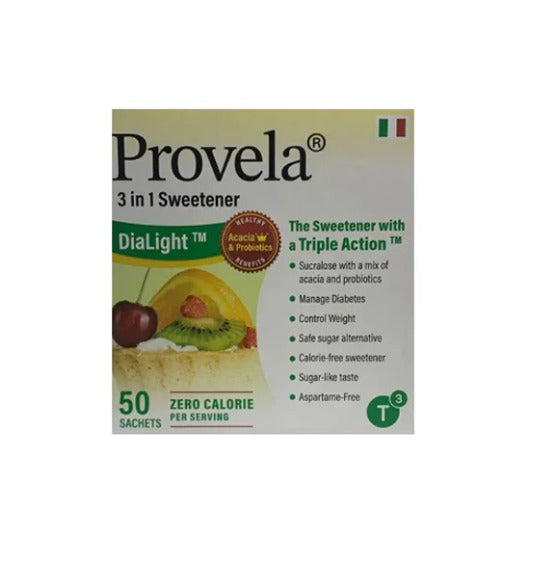 Provela 3 in 1 Sweetener - 50 Sachets