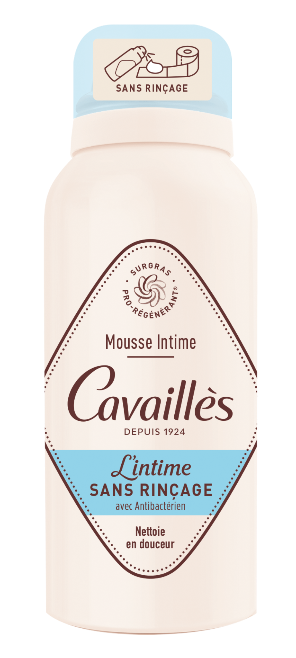 Roge Cavailles Anti Bacterial Intimate Foam Without Rinsing - 100 ml