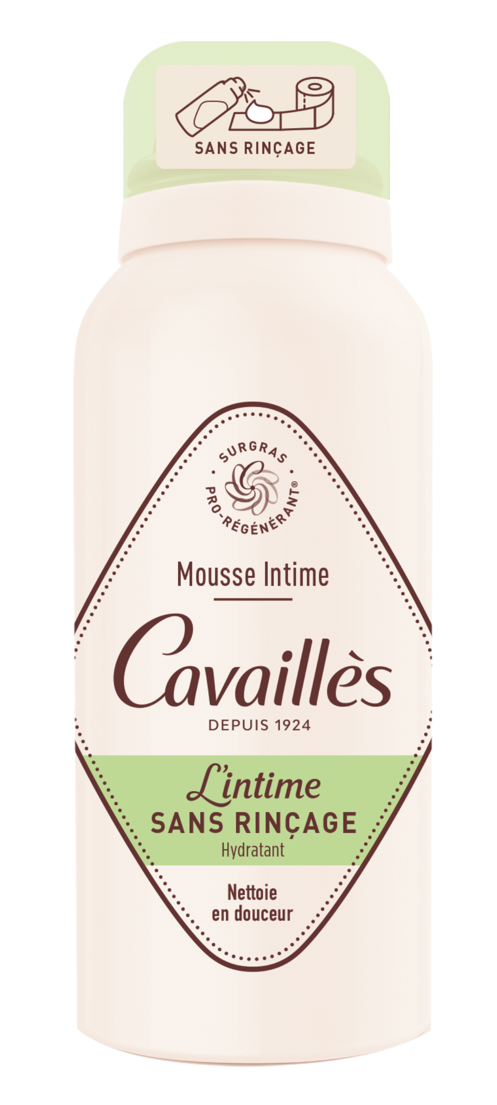 Roge Cavailles Moisturising Intimate Foam Without Rinsing - 100 ml