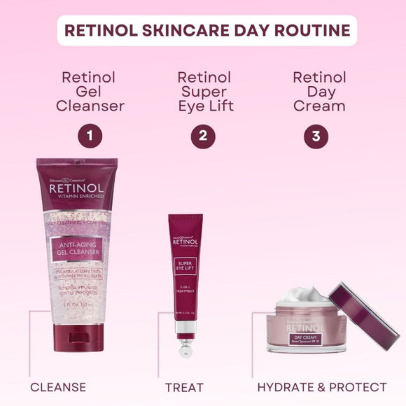 Retinol SkinCare Day Routine GLOW55