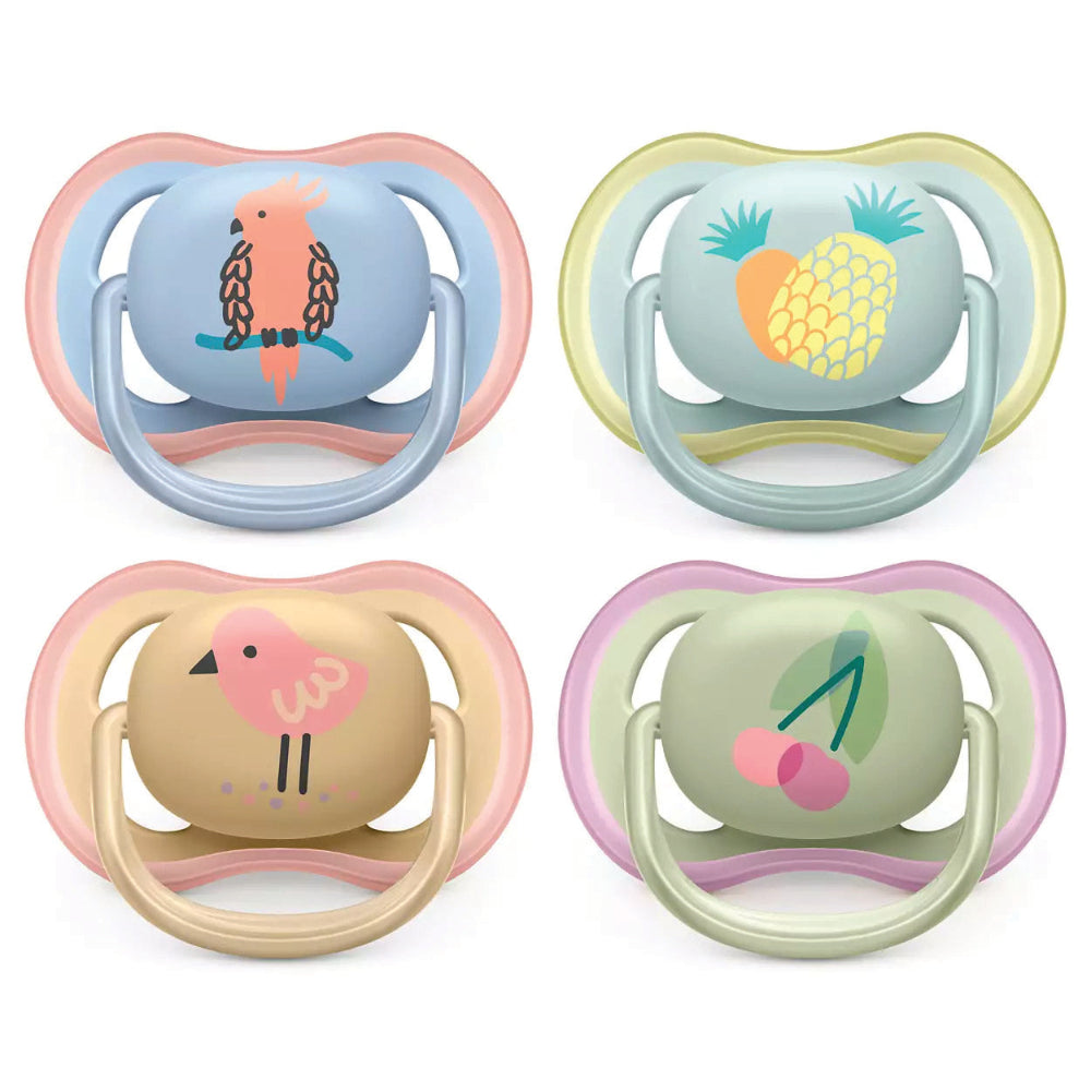 Avent 2 Ultra Air Soothers Deco Mix 0-6M+