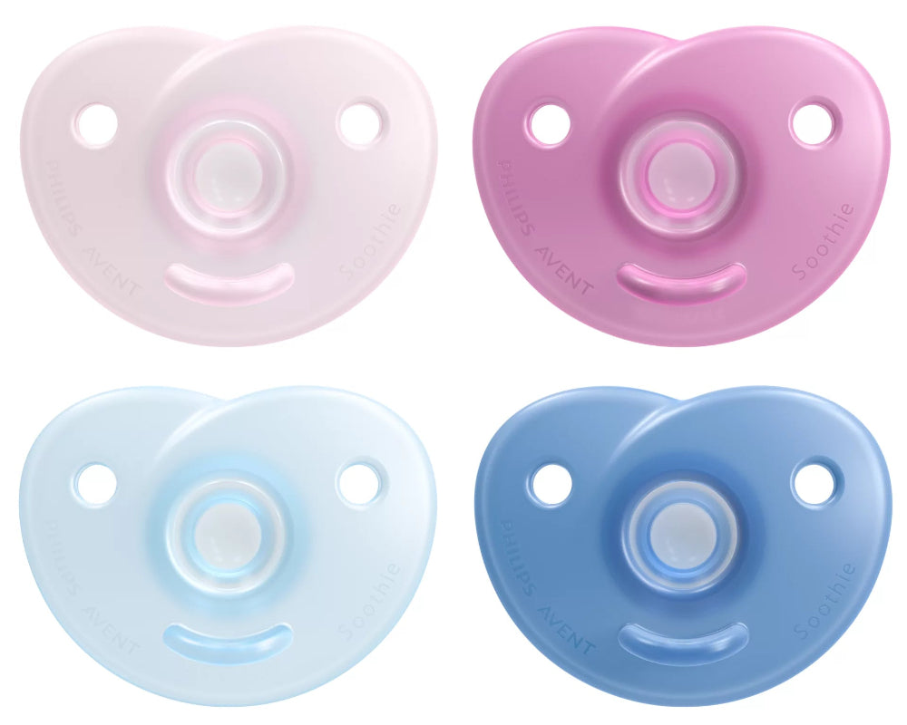 Avent 2 Curved Orthodontic Soothie Mix 0-6M
