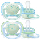 Avent 2 Ultra Air Night Soother 0-6 M-1