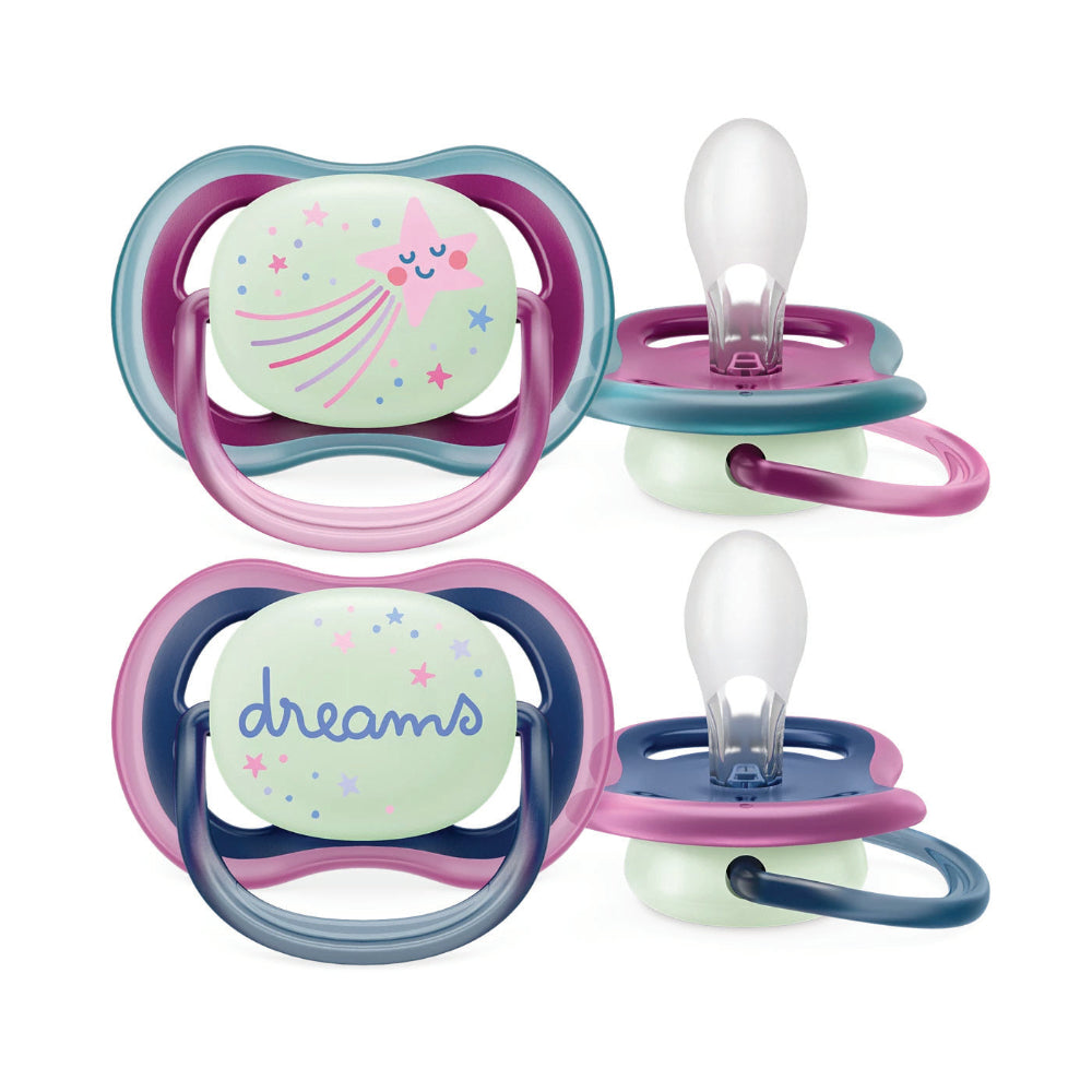 Avent 2 Ultra Air Night Soother 6-18 M