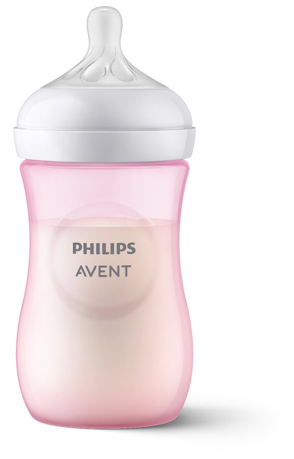Avent Natural Response Pink Feeding Bottle 1M+ - 260 ml